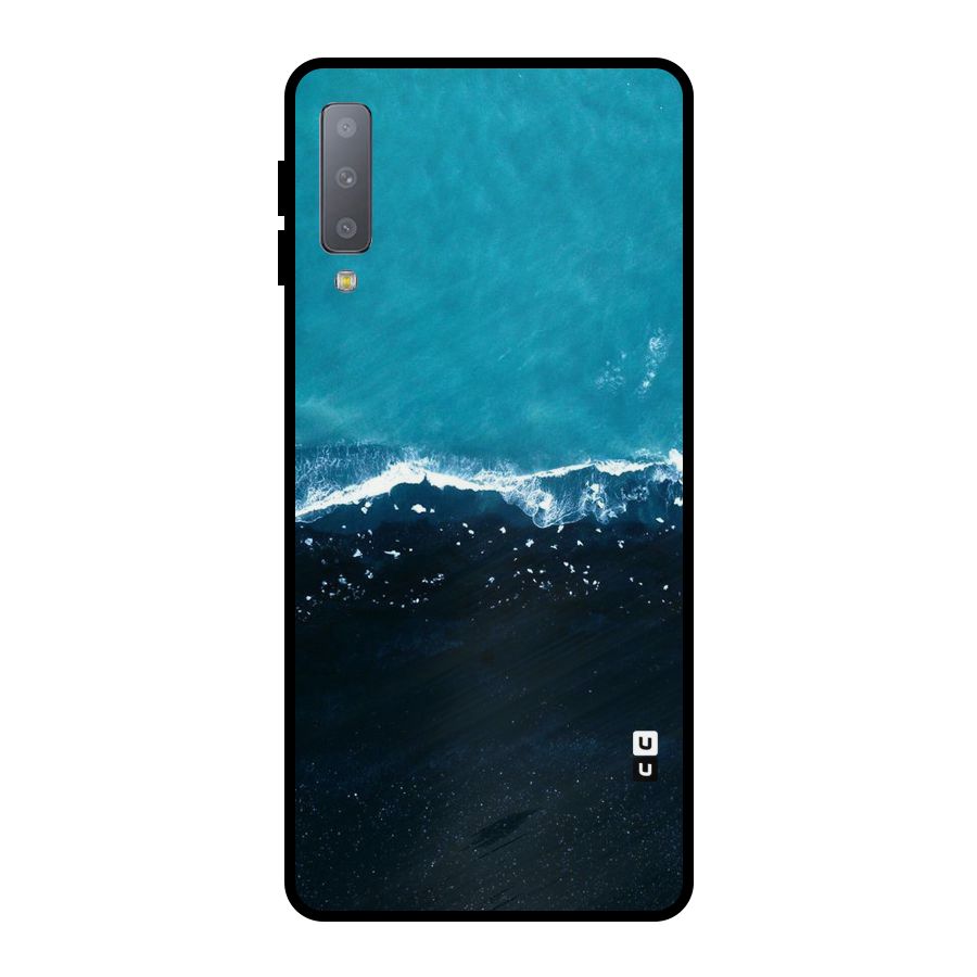 Ocean Blues Metal Back Case for Galaxy A7 (2018)