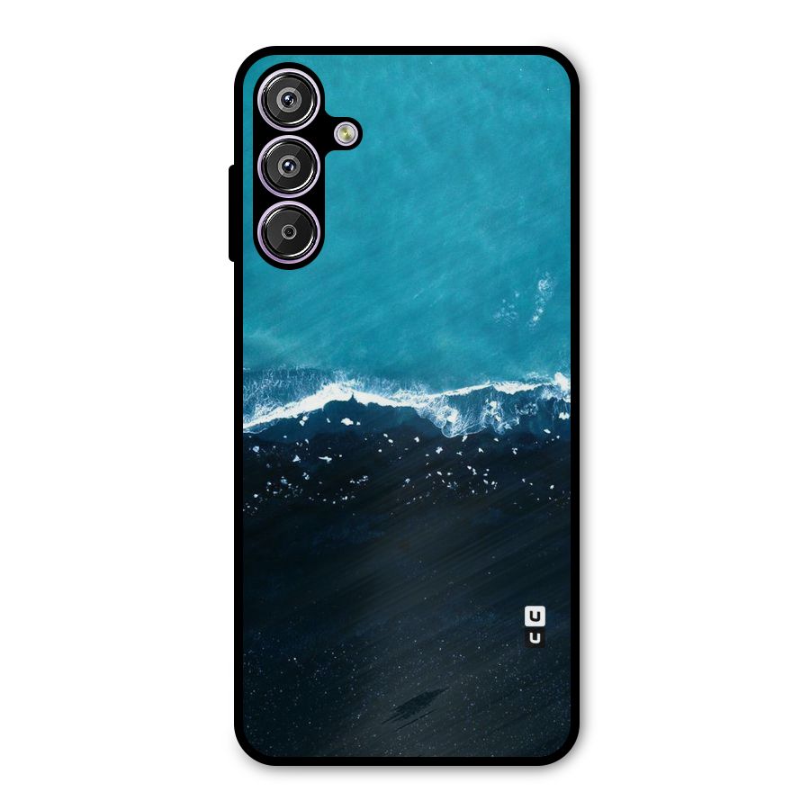 Ocean Blues Metal Back Case for Galaxy F15