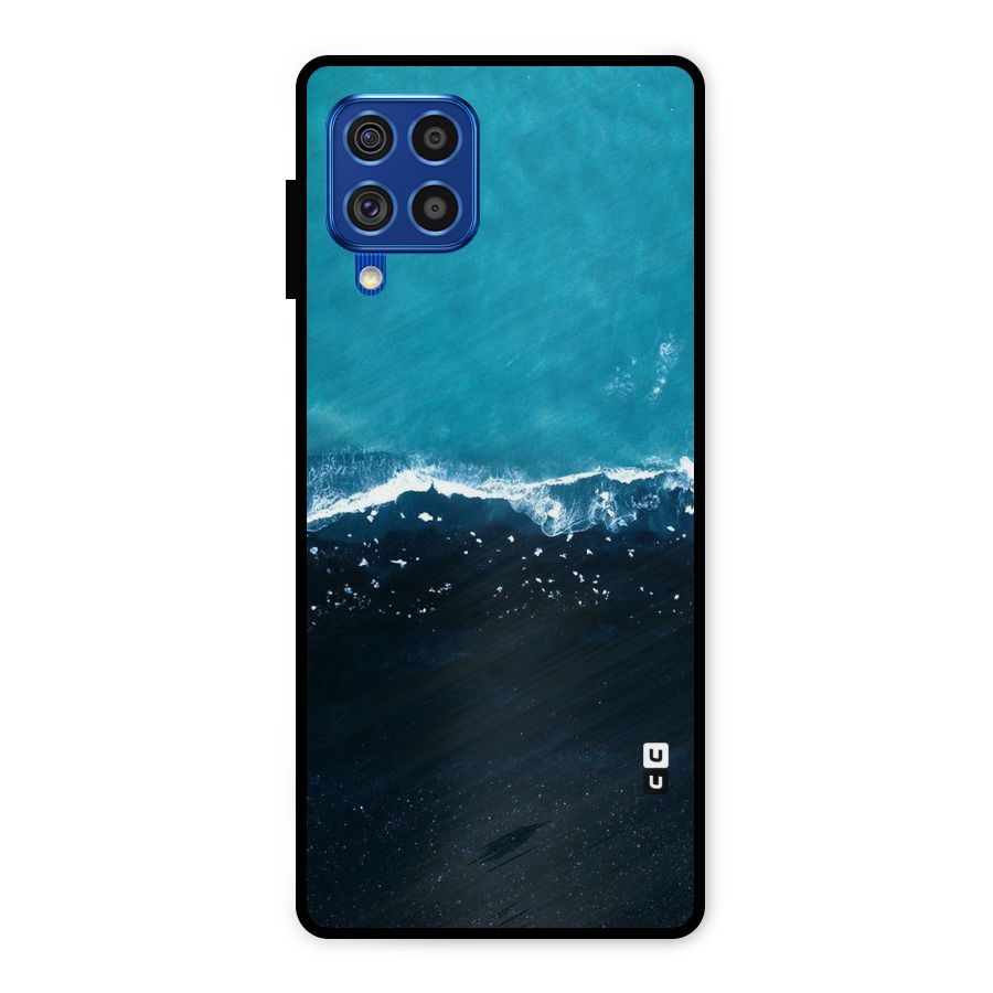 Ocean Blues Metal Back Case for Galaxy F62