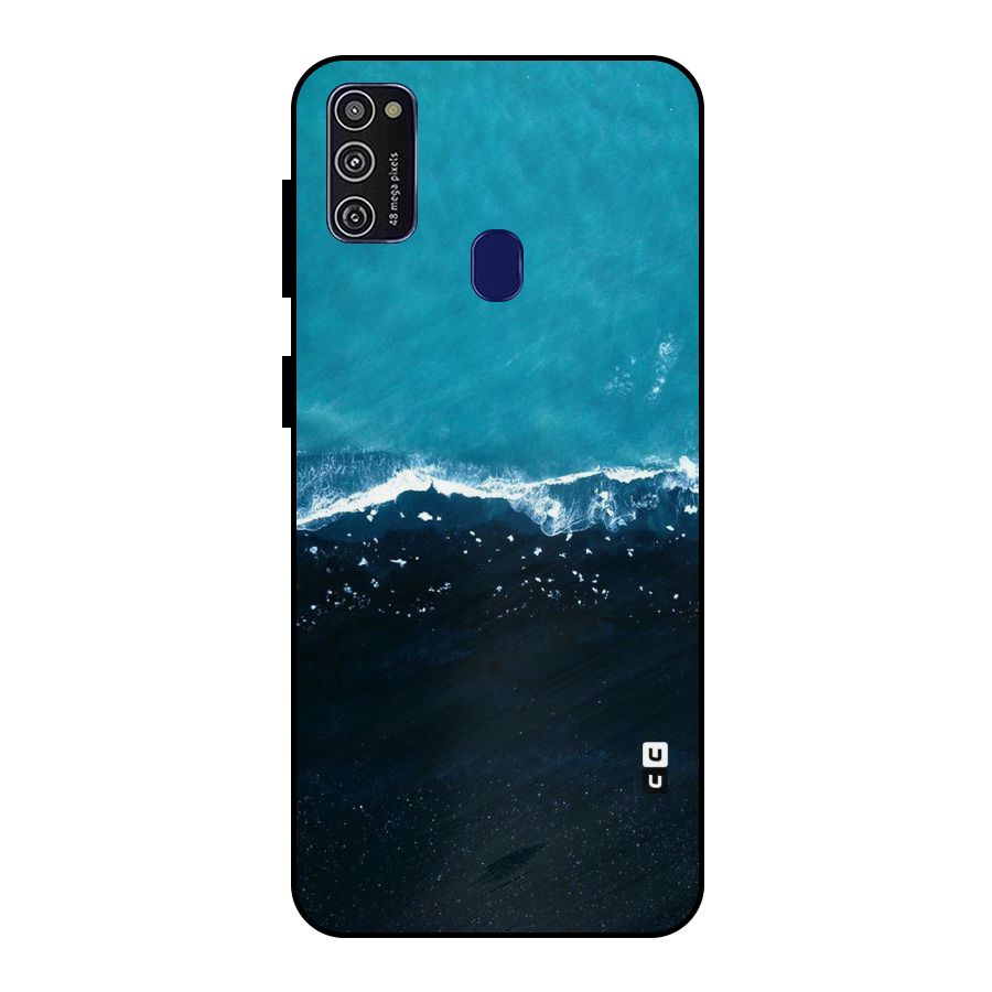 Ocean Blues Metal Back Case for Galaxy M30s
