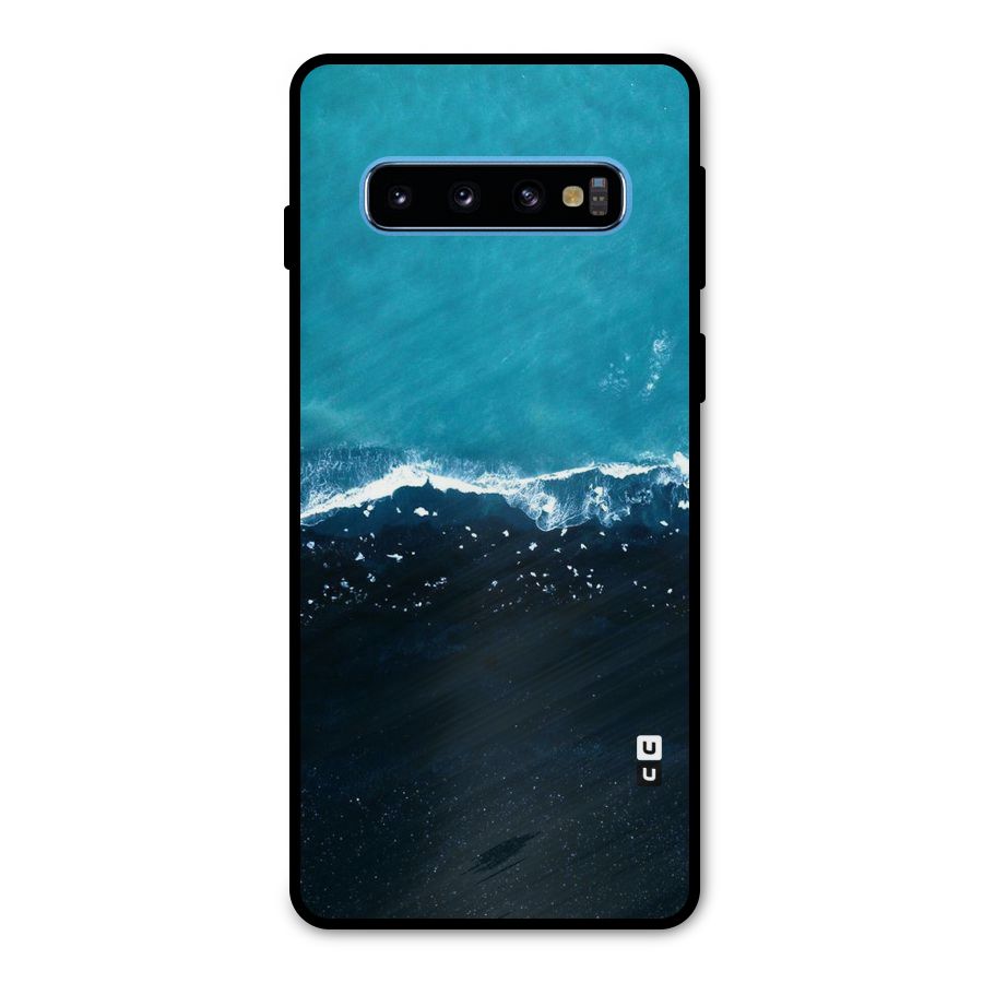 Ocean Blues Metal Back Case for Galaxy S10