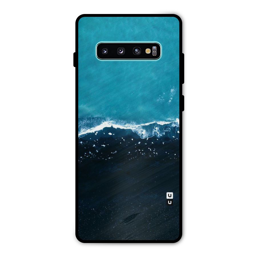 Ocean Blues Metal Back Case for Galaxy S10 Plus