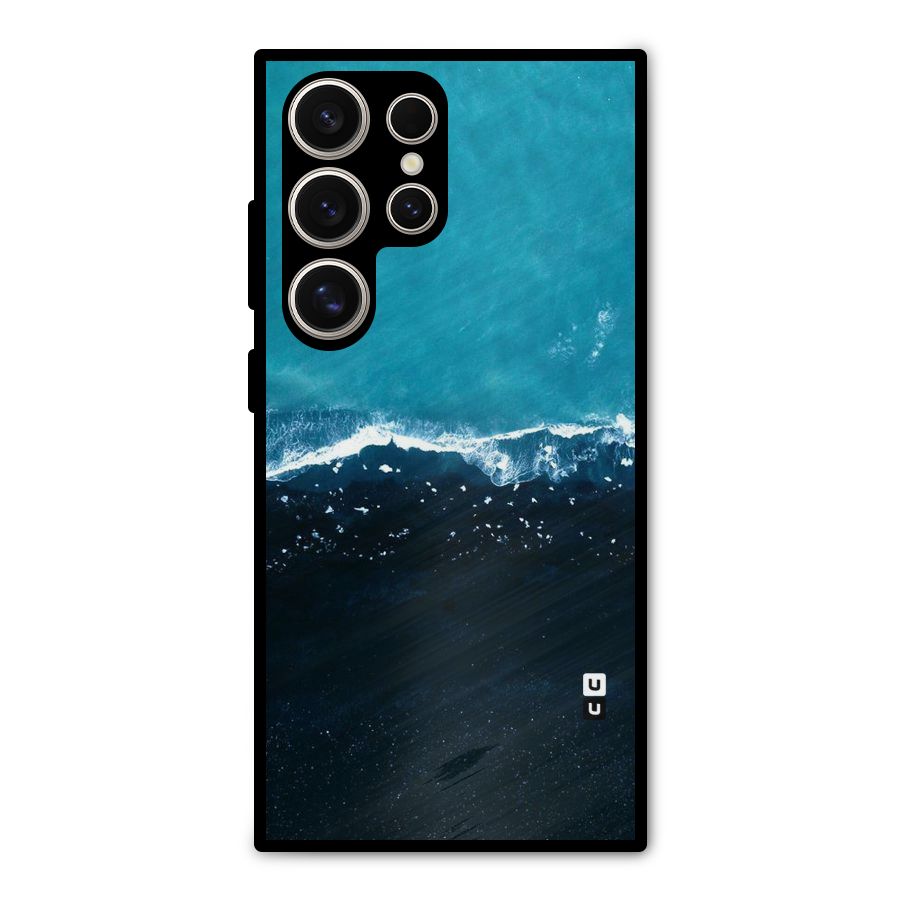 Ocean Blues Metal Back Case for Galaxy S24 Ultra