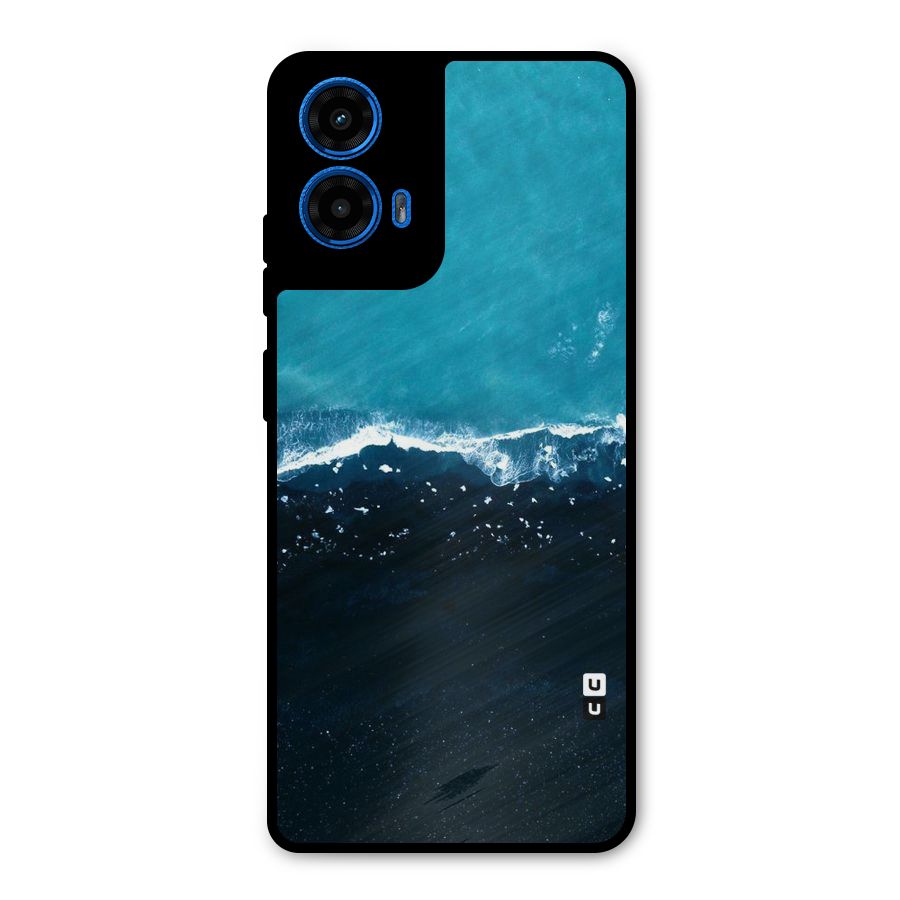 Ocean Blues Metal Back Case for Moto G45