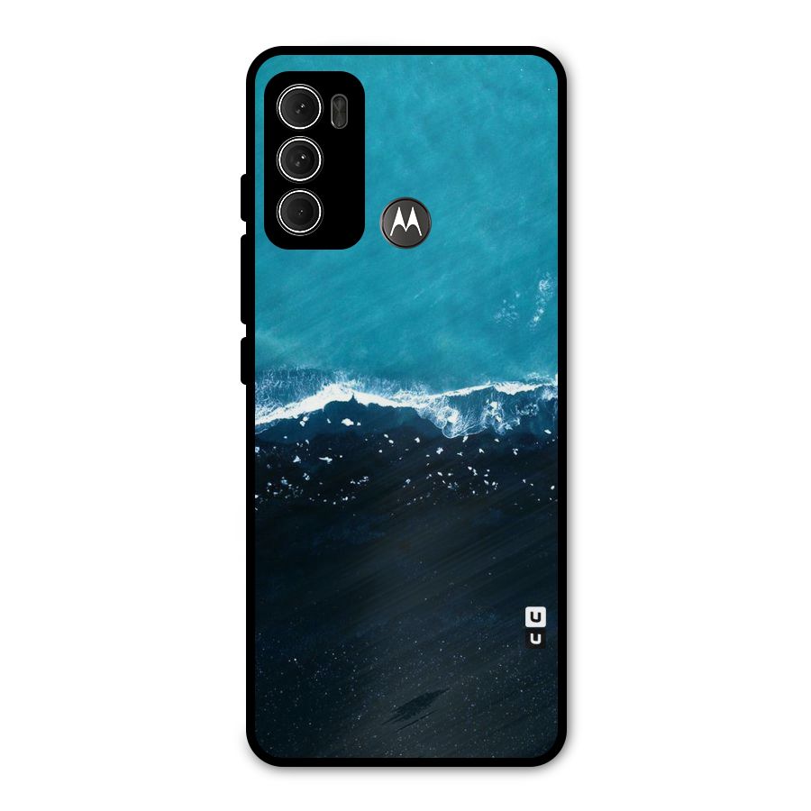 Ocean Blues Metal Back Case for Moto G60