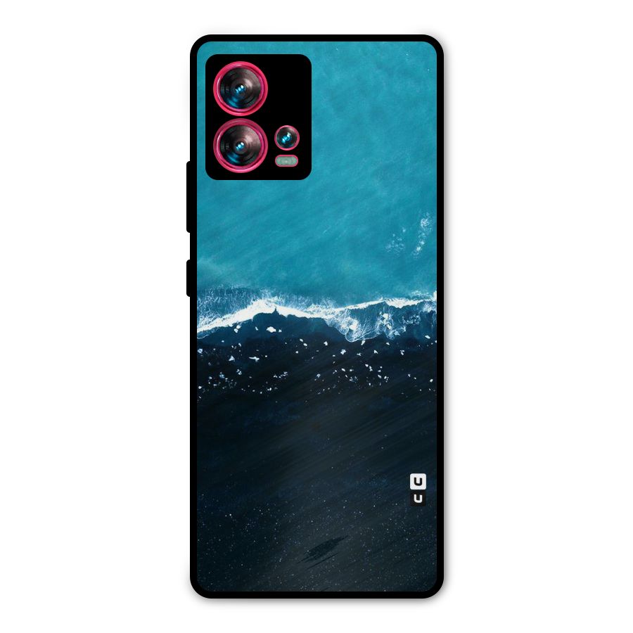 Ocean Blues Metal Back Case for Motorola Edge 30 Fusion