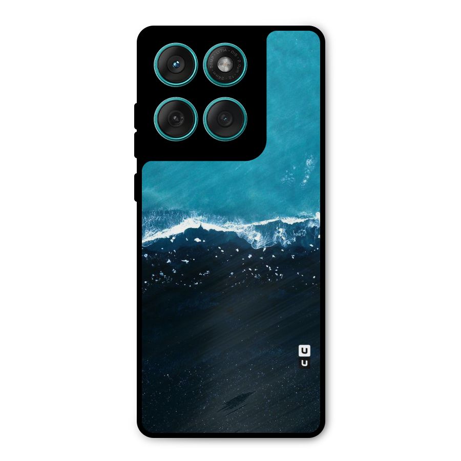 Ocean Blues Metal Back Case for Motorola Edge 60 Fusion