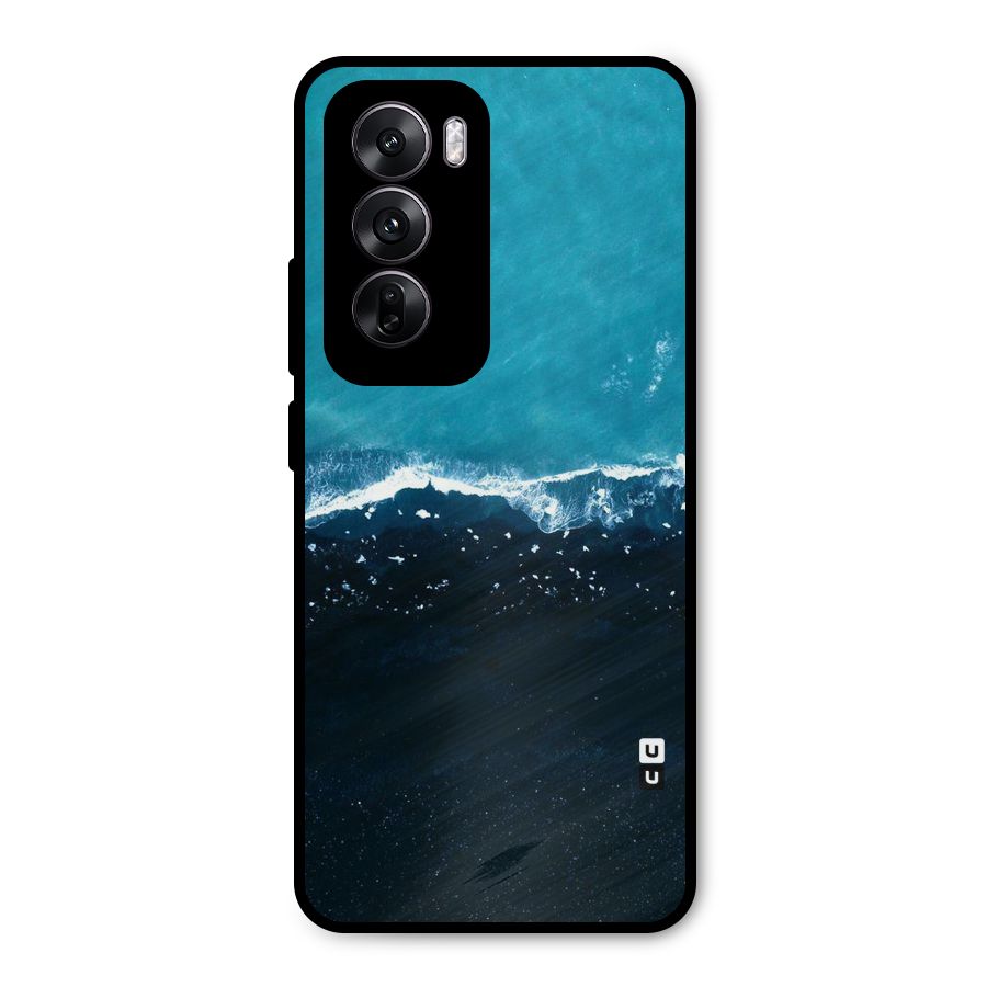Ocean Blues Metal Back Case for Oppo Reno12