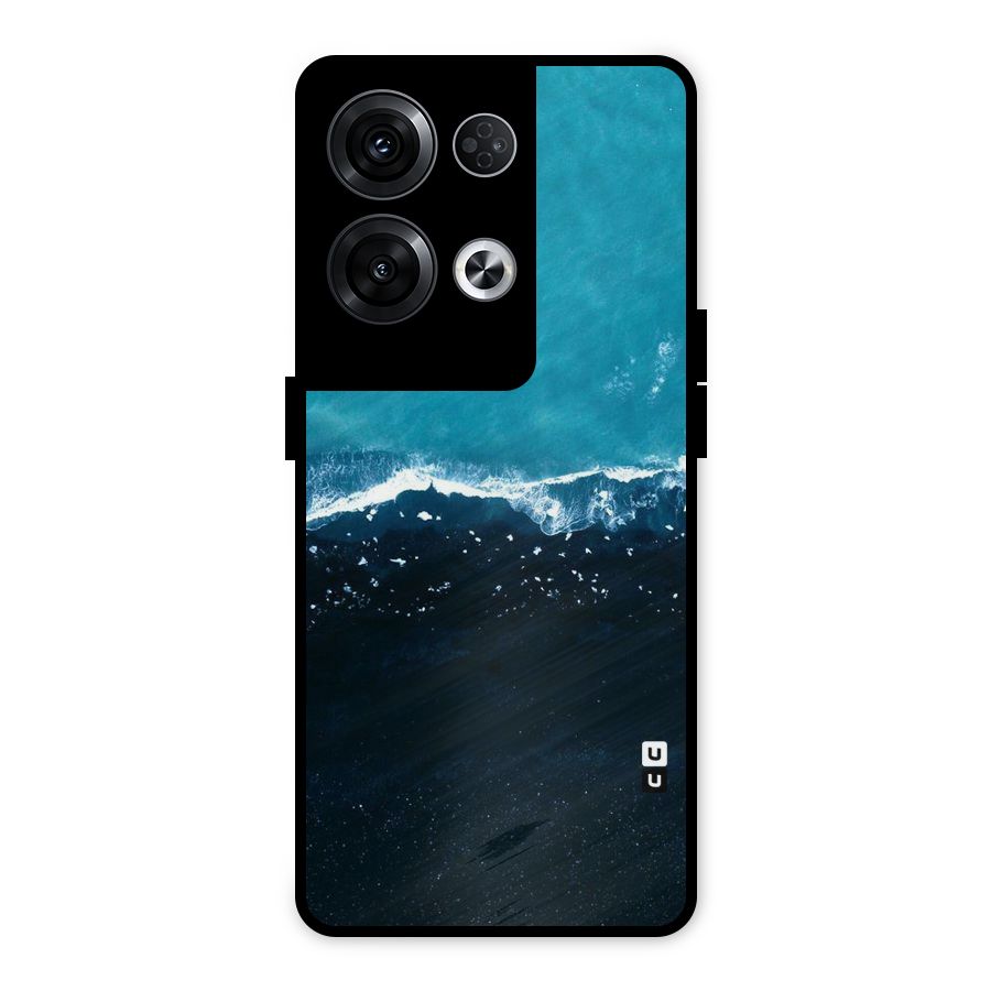 Ocean Blues Metal Back Case for Oppo Reno8 Pro 5G