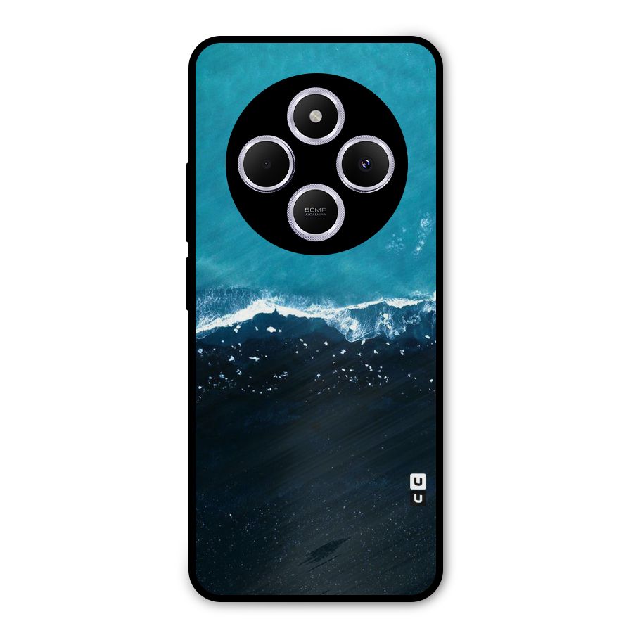 Ocean Blues Metal Back Case for Poco C75 5G