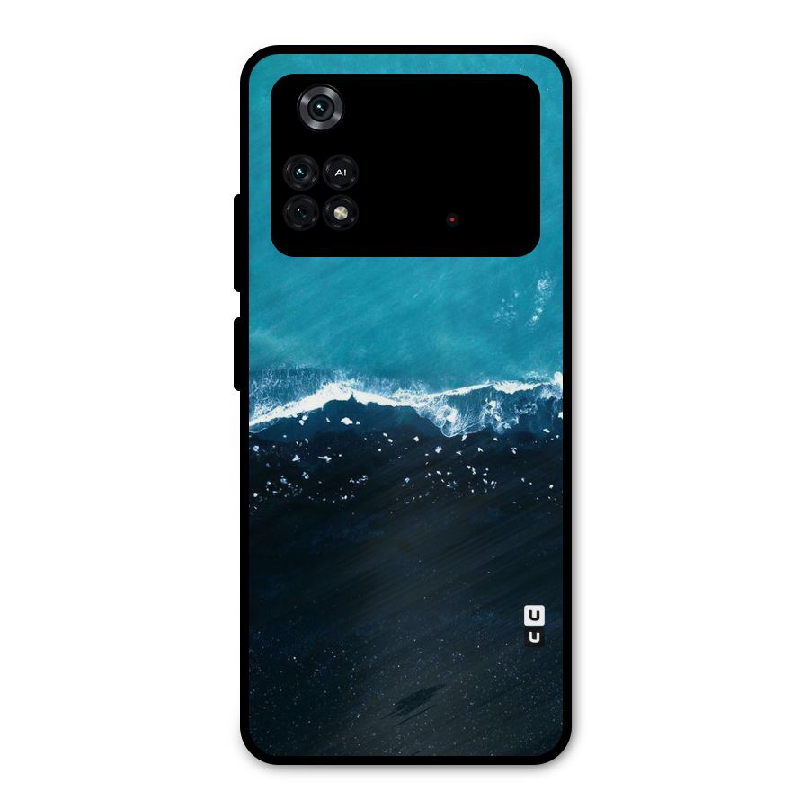 Ocean Blues Metal Back Case for Poco M4 Pro 4G