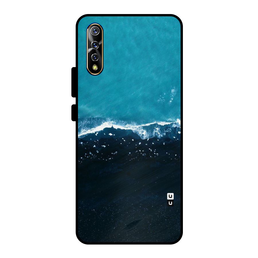 Ocean Blues Metal Back Case for Vivo S1
