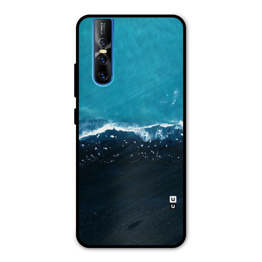 Ocean Blues Metal Back Case for Vivo V15 Pro