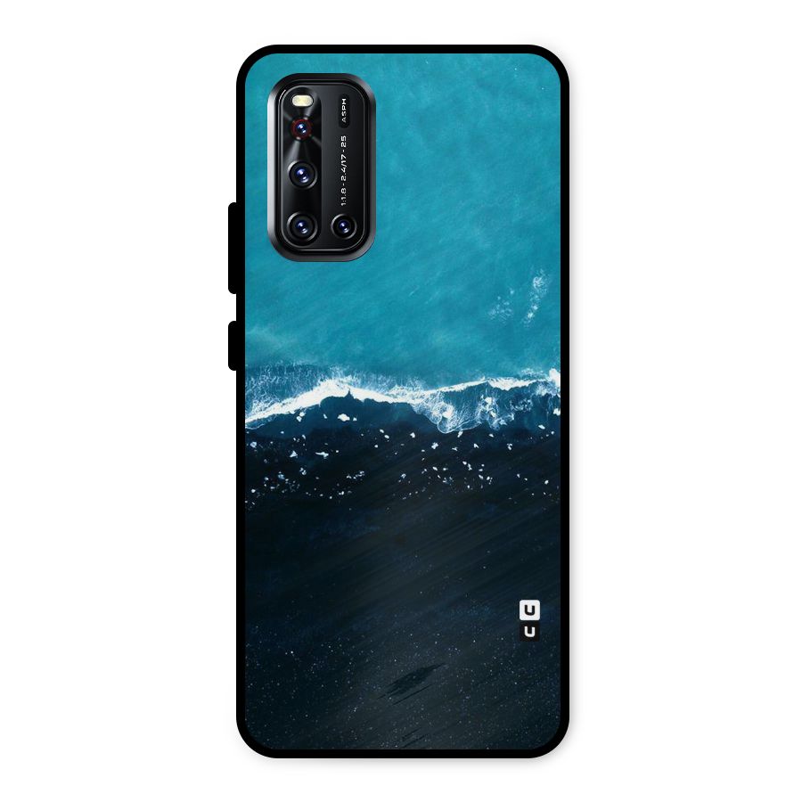 Ocean Blues Metal Back Case for Vivo V19