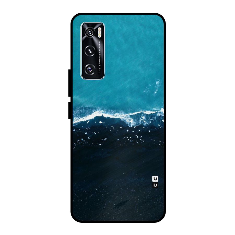 Ocean Blues Metal Back Case for Vivo V20 SE