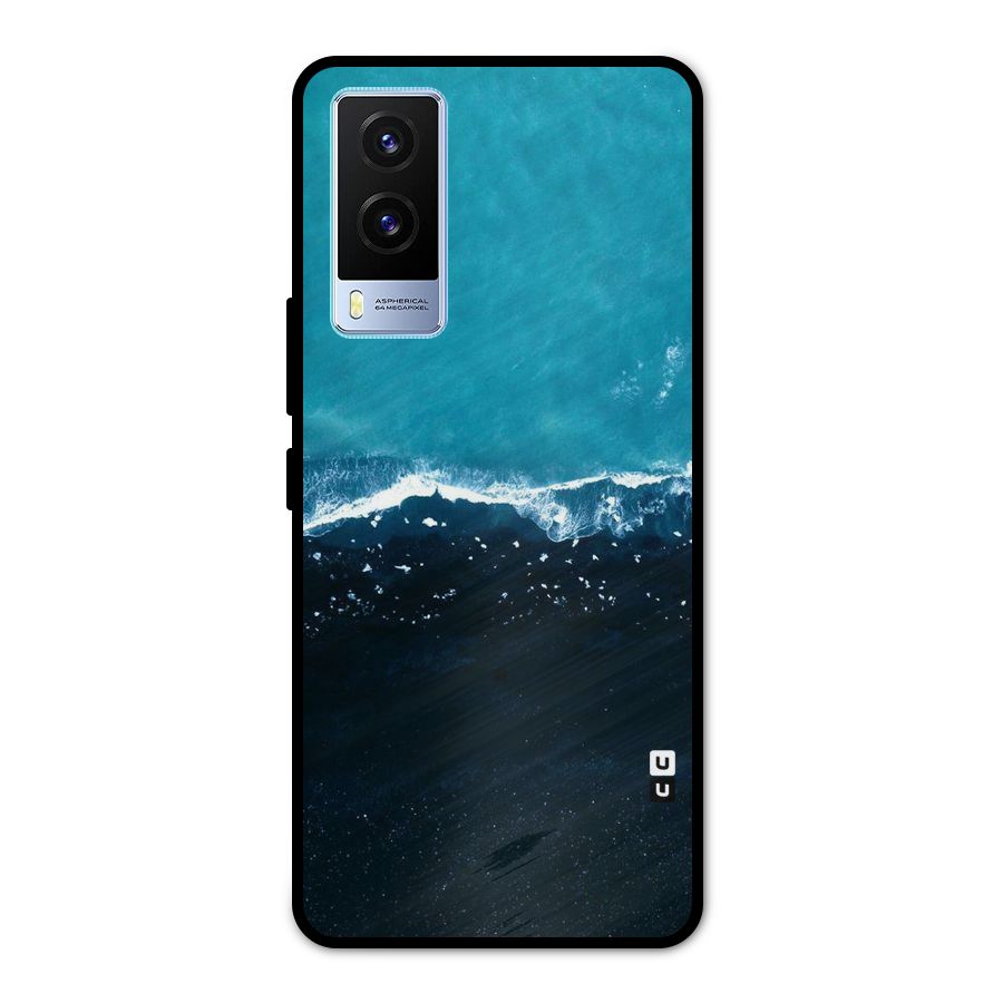 Ocean Blues Metal Back Case for Vivo V21e 5G