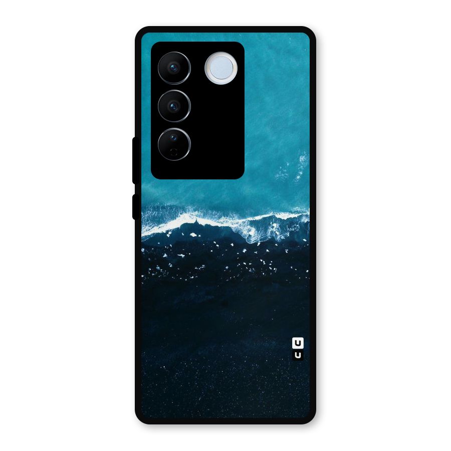 Ocean Blues Metal Back Case for Vivo V27