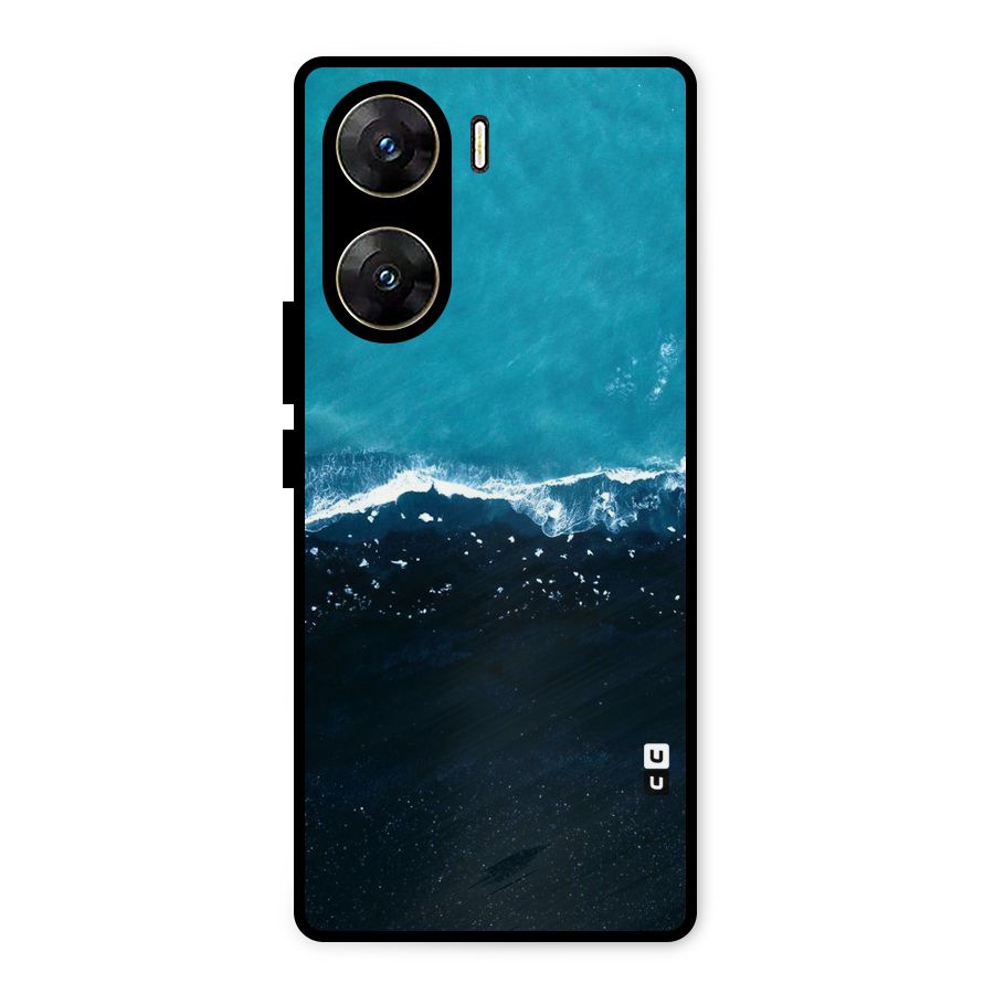Ocean Blues Metal Back Case for Vivo V29e