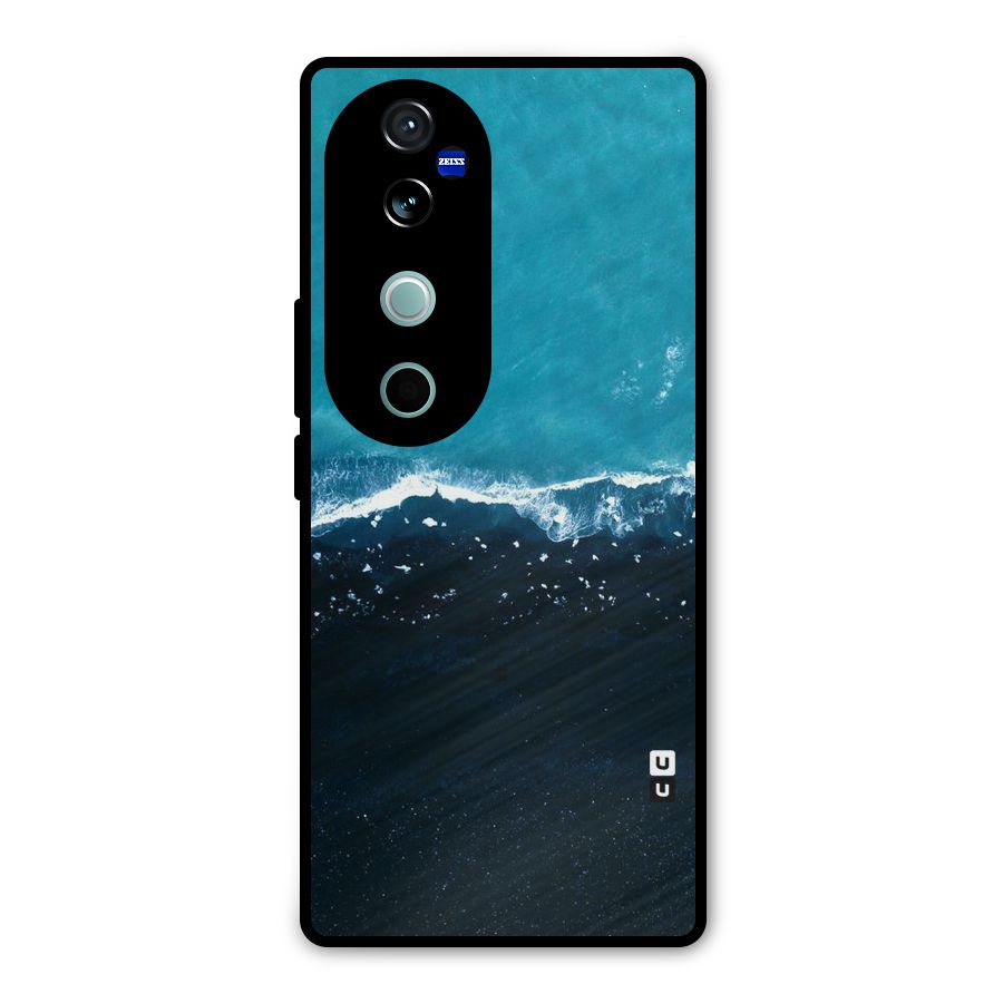 Ocean Blues Metal Back Case for Vivo V40