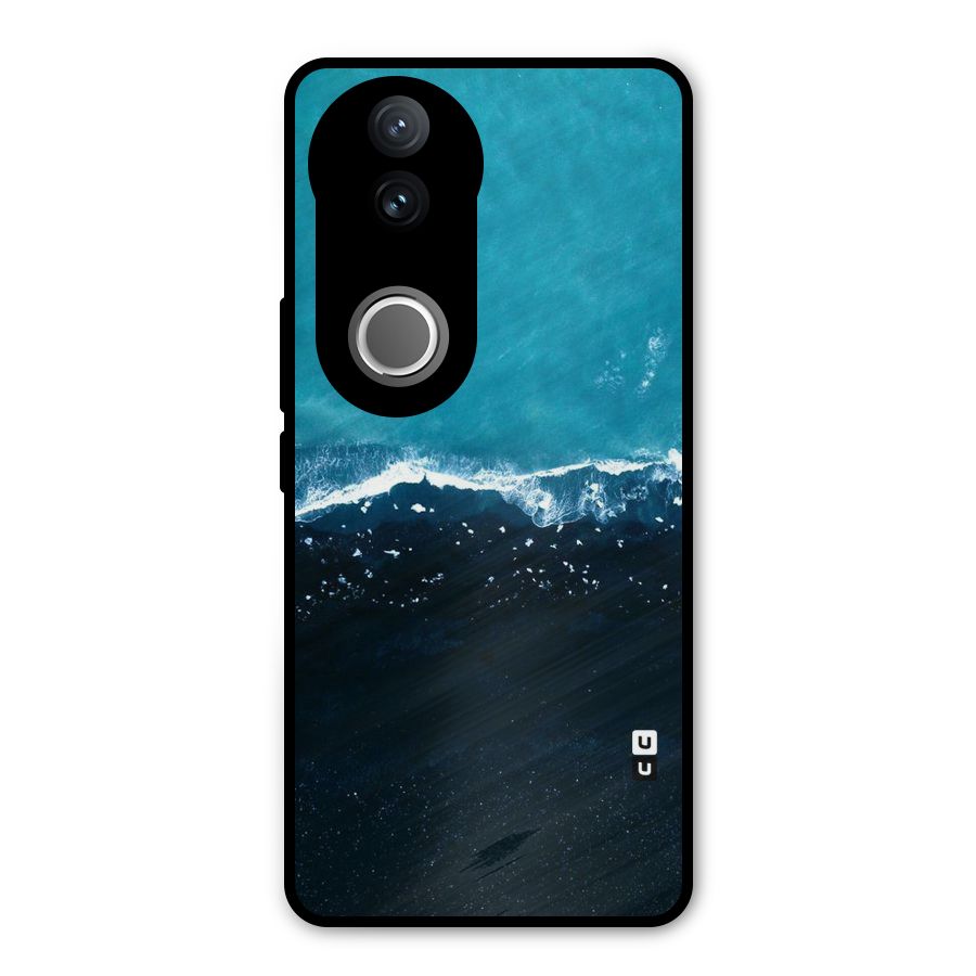 Ocean Blues Metal Back Case for Vivo V50e
