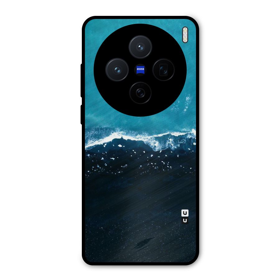 Ocean Blues Metal Back Case for Vivo X200