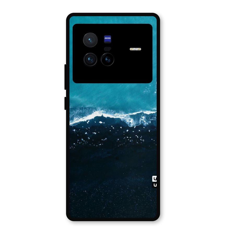 Ocean Blues Metal Back Case for Vivo X80