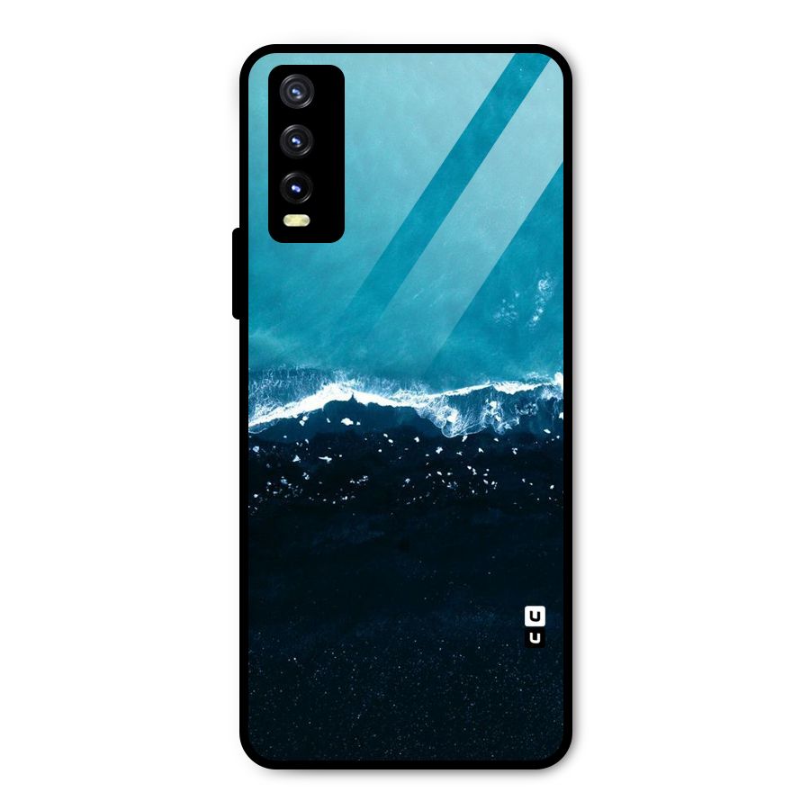 Ocean Blues Metal Back Case for Vivo Y20