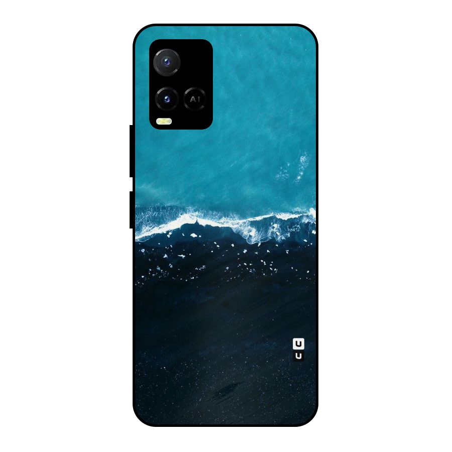 Ocean Blues Metal Back Case for Vivo Y21T