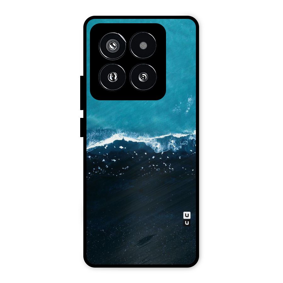 Ocean Blues Metal Back Case for Xiaomi 14 Pro