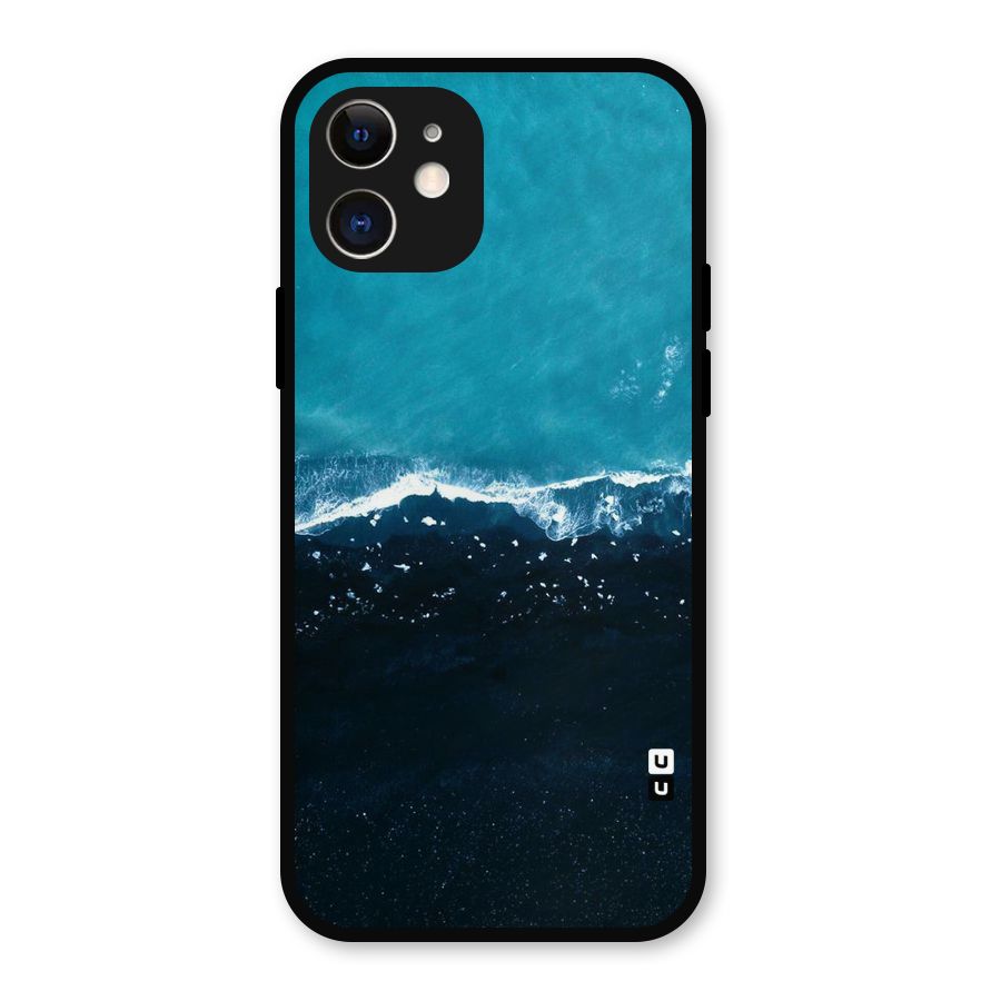 Ocean Blues Metal Back Case for iPhone 12
