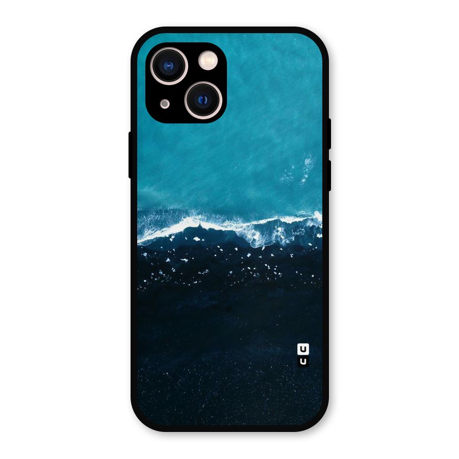 Ocean Blues Metal Back Case for iPhone 13
