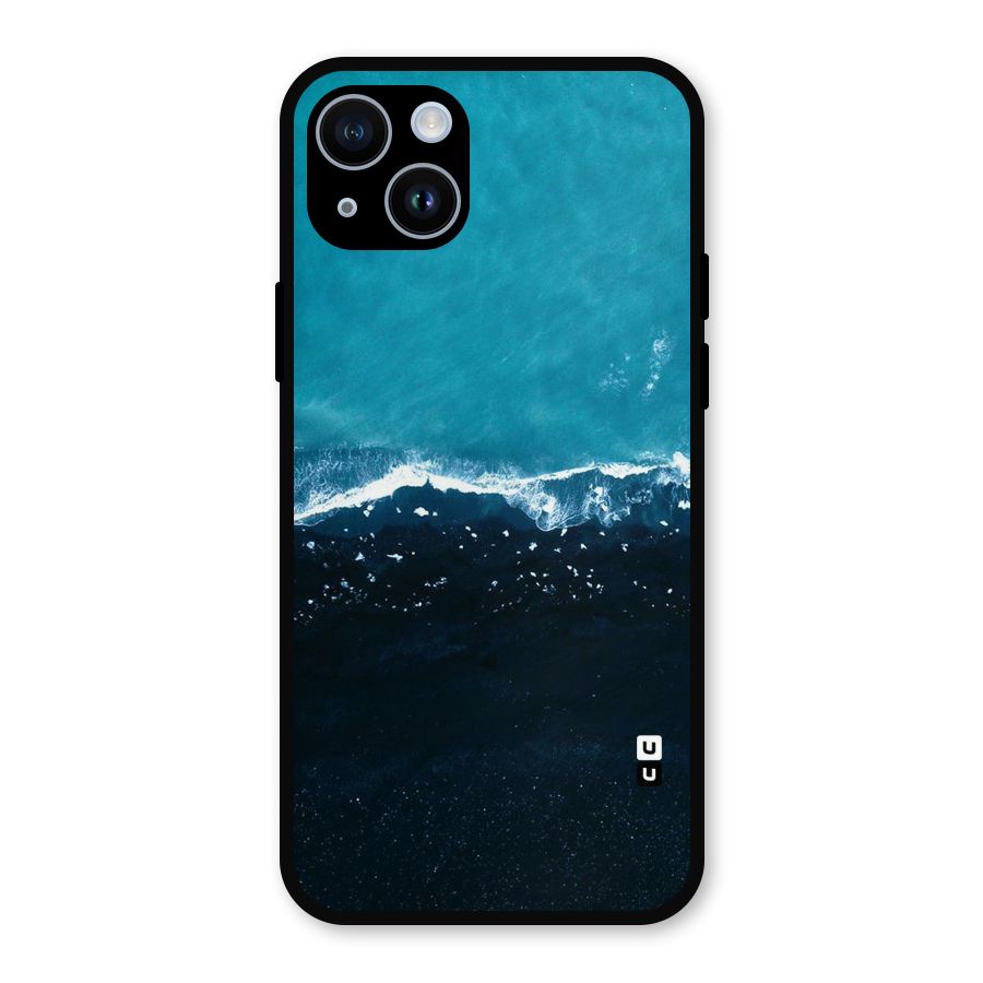Ocean Blues Metal Back Case for iPhone 14
