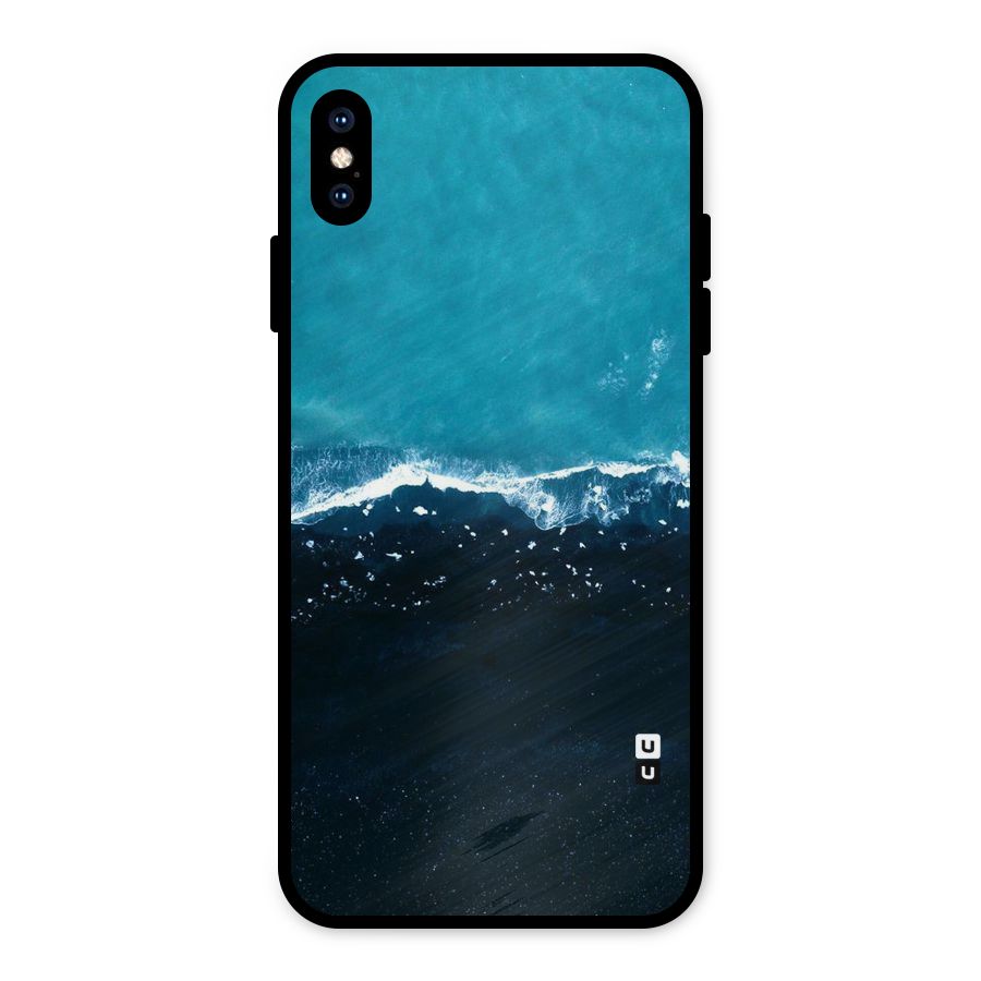 Ocean Blues Metal Back Case for iPhone XS Max