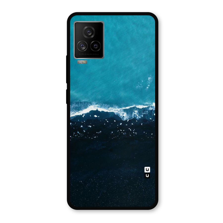 Ocean Blues Metal Back Case for iQOO 7 Legend 5G