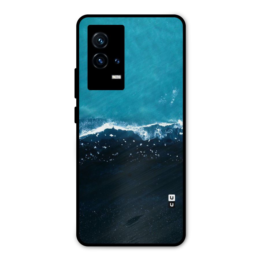 Ocean Blues Metal Back Case for iQOO 9 5G