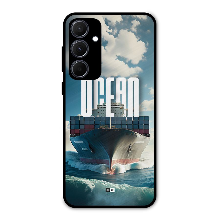Ocean Life Metal Back Case for Galaxy A35