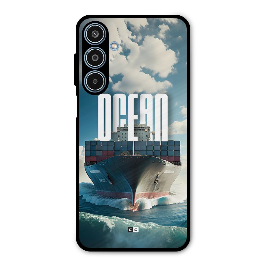 Ocean Life Metal Back Case for Galaxy M35