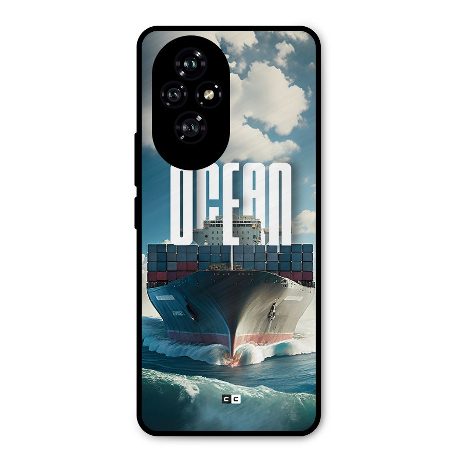 Ocean Life Metal Back Case for Honor 200