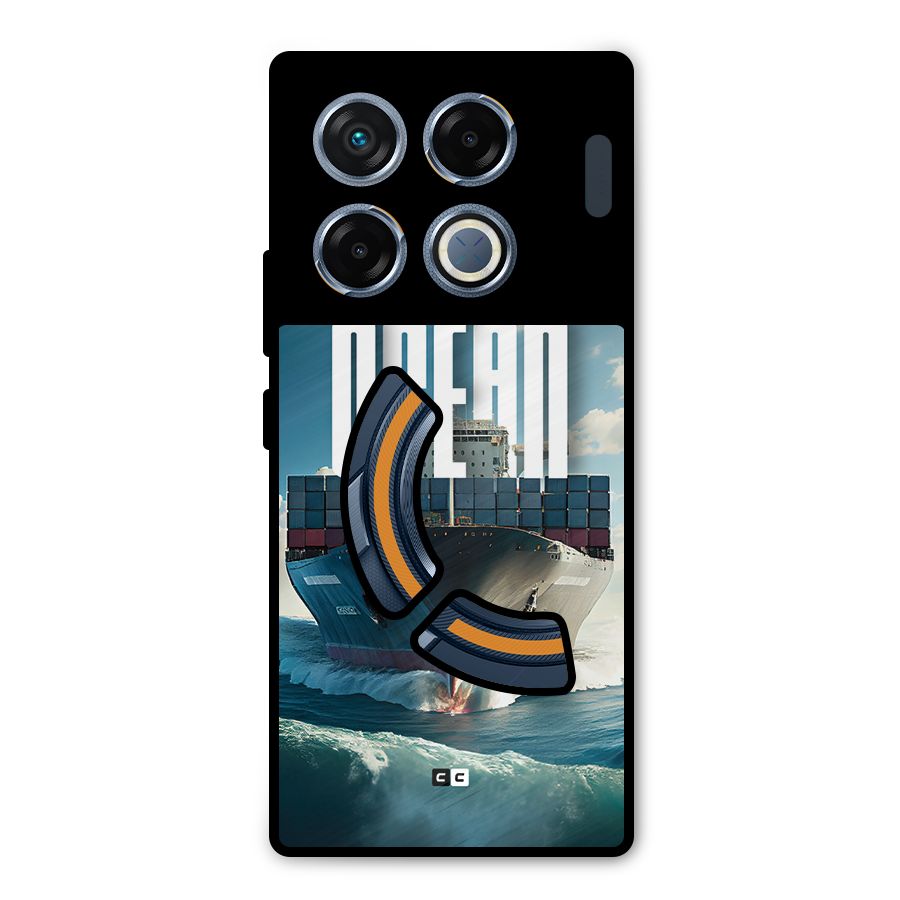 Ocean Life Metal Back Case for Infinix GT 20 Pro
