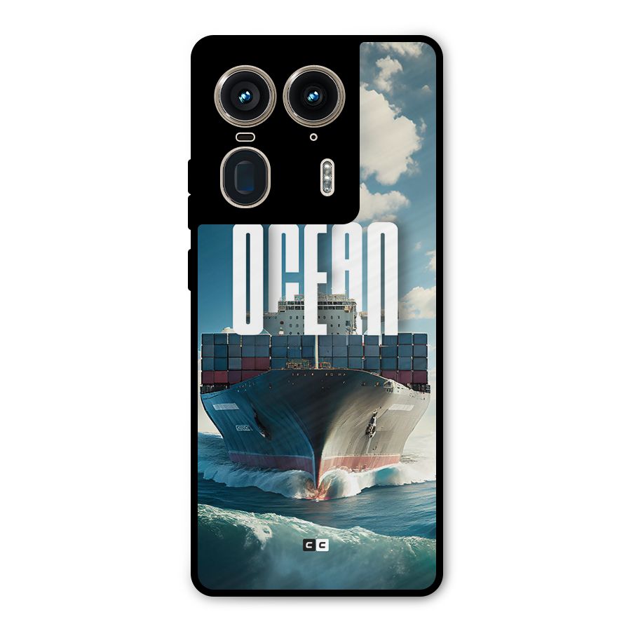 Ocean Life Metal Back Case for Motorola Edge 50 Ultra