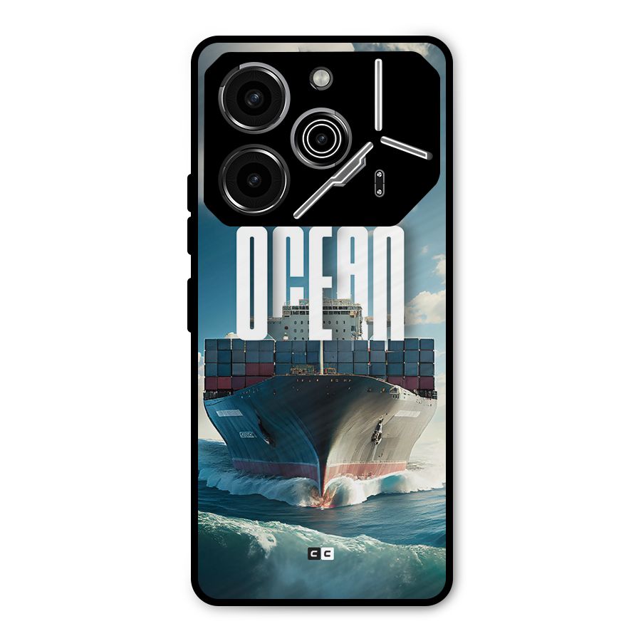 Ocean Life Metal Back Case for Tecno Pova 6 Pro