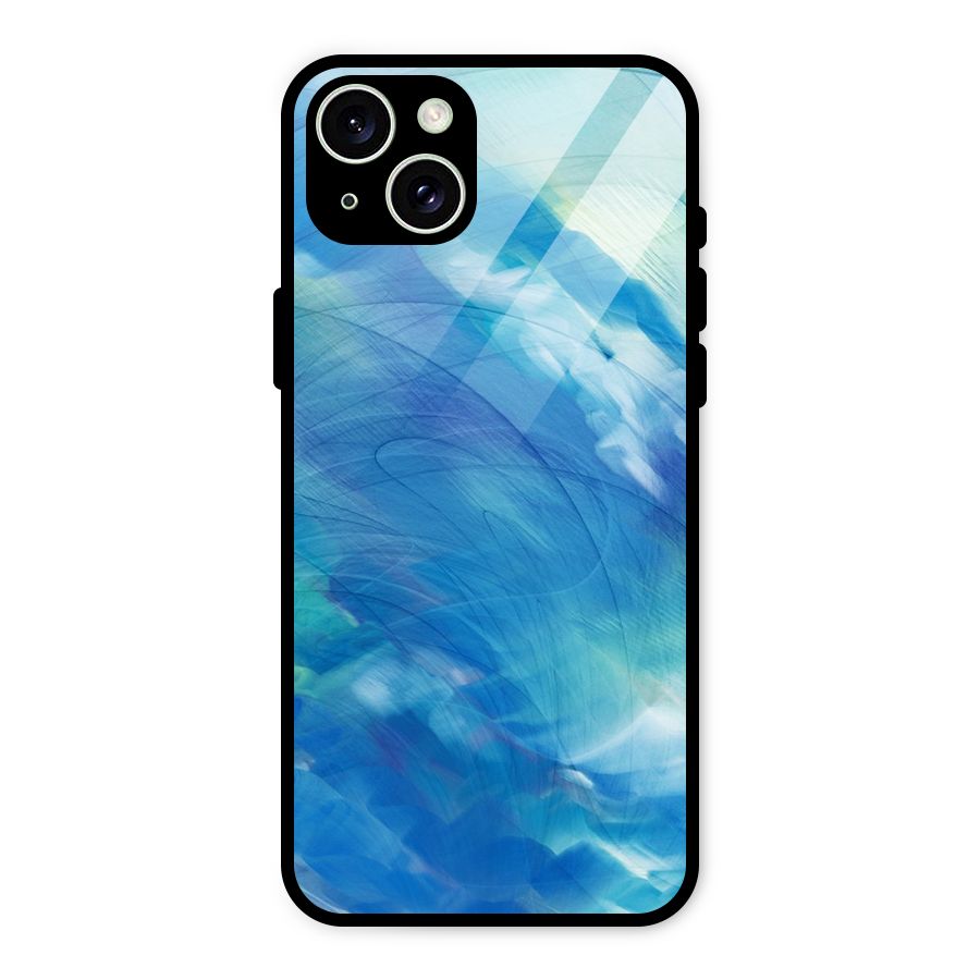 Ocean Mist Glass Back Case for iPhone 15 Plus