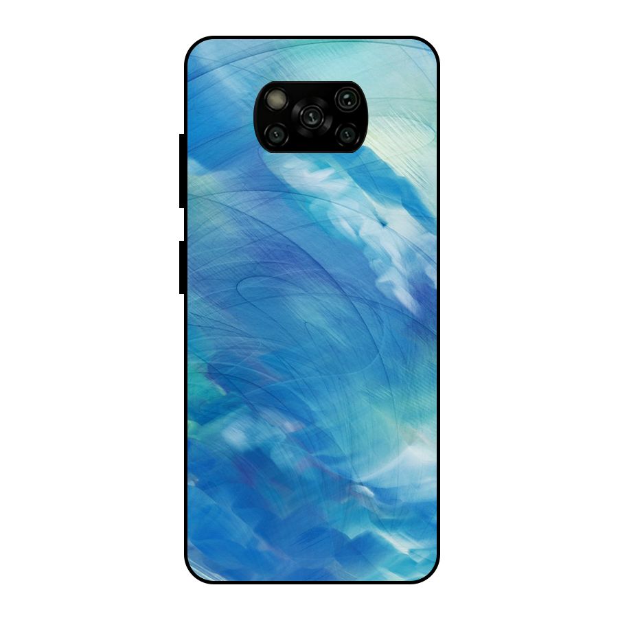 Ocean Mist Metal Back Case for Poco X3