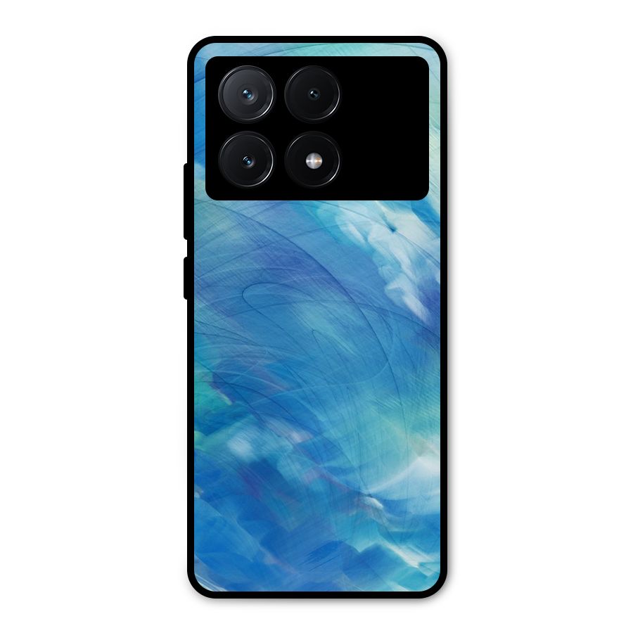 Ocean Mist Metal Back Case for Poco X6 Pro