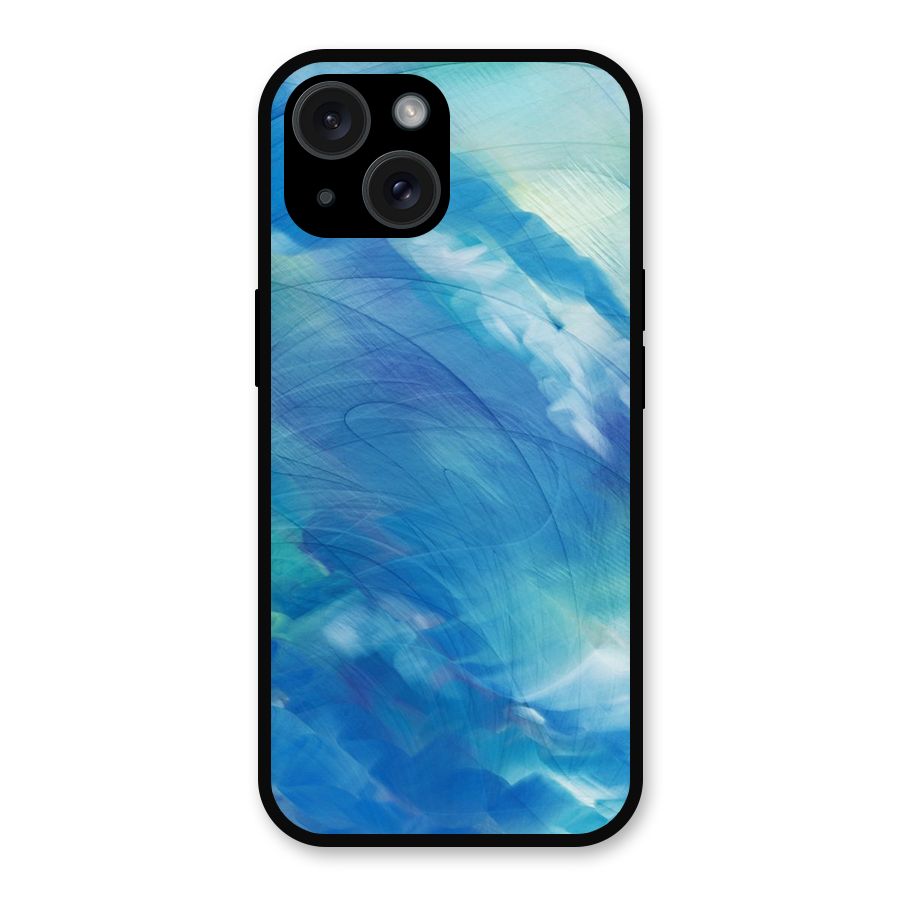 Ocean Mist Metal Back Case for iPhone 15