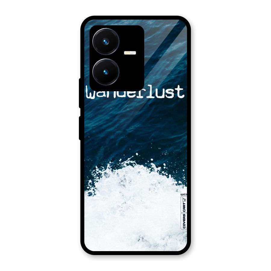 Ocean Wanderlust Glass Back Case for Vivo Y22s