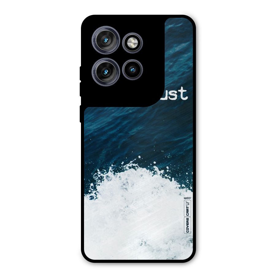 Ocean Wanderlust Metal Back Case for Motorola Edge 50 Neo