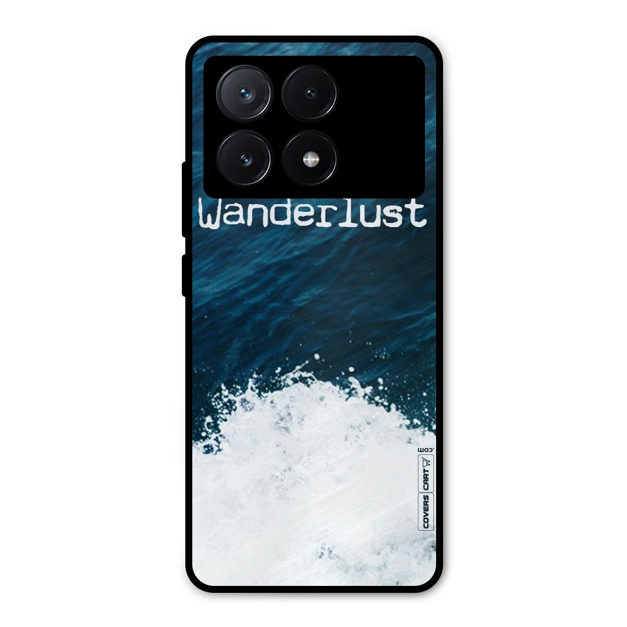 Ocean Wanderlust Metal Back Case for Poco X6 Pro
