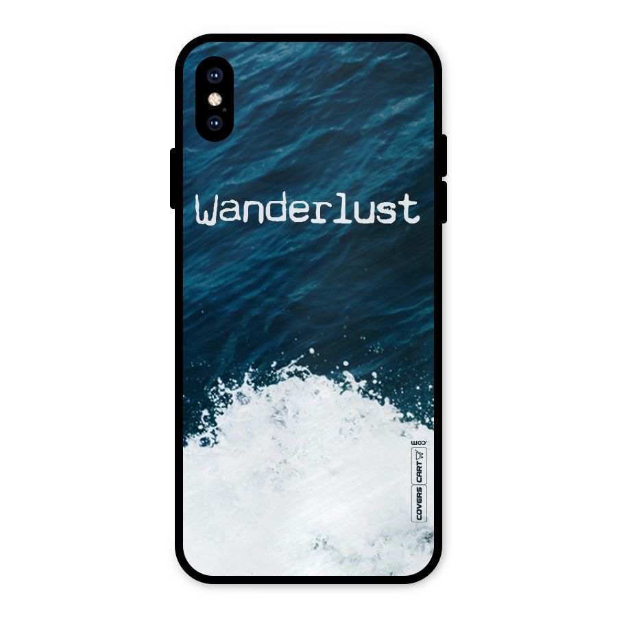 Ocean Wanderlust Metal Back Case for iPhone XS Max
