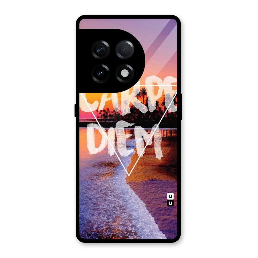 Oceanic Diem Glass Back Case for OnePlus 11R